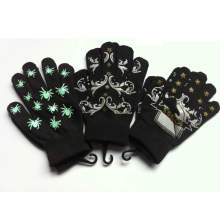Customized Knitted Acrylic Warm Printed Magic Gloves/Mittens